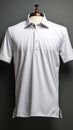 Versatile basics white shirts on gray, offering prime space for personalized designs