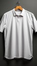 Versatile basics white shirts on gray, offering prime space for personalized designs