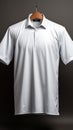 Versatile basics white shirts on gray, offering prime space for personalized designs