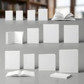 Versatile Blank Book Mockup Collection Royalty Free Stock Photo