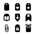 A versatile collection of black solid glyph icons for web and app user interfaces Royalty Free Stock Photo