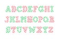 Versatile Collection of Christmas Ball Alphabet Letters for Various Uses