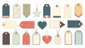 Vintage Style Vector Tags and Labels Collection Royalty Free Stock Photo