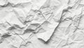 Versatile crumpled white paper texture background for a variety of design projects Royalty Free Stock Photo