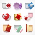 Versatile Gift Boxes Set Royalty Free Stock Photo