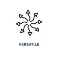 versatile icon. versatile concept symbol design, vector illustra