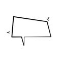 Versatile Line Art Speech Bubbles for Creative Projects Royalty Free Stock Photo