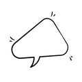 Versatile Line Art Speech Bubbles for Creative Projects Royalty Free Stock Photo