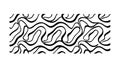 Monochromatic Wavy Lines Pattern: Abstract Fluidity Modern Texture, vector design Generative AI Royalty Free Stock Photo