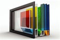 versatile plastic windows profile with multi-colored glasses wall panel