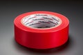 Versatile red masking tape for crafting, painting, and home improvement projects Royalty Free Stock Photo