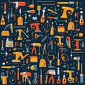 Versatile Tool Assortment A Comprehensive Collection for Various Repair and Construction Projects Royalty Free Stock Photo
