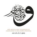 Quran Verse Islamic Calligraphy