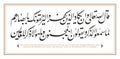 Verse from the Quran Translation: And verily, those who disbelieve would almost make Royalty Free Stock Photo