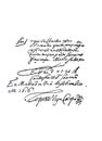 Verses handwritten and signed by Lope de Vega, Spanish playwright