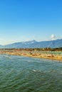 Versilia coast view on summer Royalty Free Stock Photo