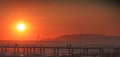 Versilia sunset Royalty Free Stock Photo
