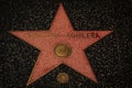 Christina Aguilera`s star on the Hollywood Walk of Fame Royalty Free Stock Photo