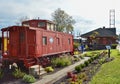 Missouri Pacific Railroad Caboose on Display