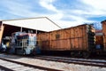 Vintage Diesel Locomotive and Freight Cars