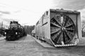 Vintage Union Pacific Snowplow and Steam Locomotive