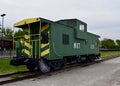 Missouri-Kansas-Texas Railroad Caboose on Display Royalty Free Stock Photo