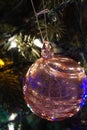 Pink Handblown Glass Ornament Royalty Free Stock Photo