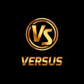 Versus battle logo background game. VS concept vector fight icon versus contest competition Royalty Free Stock Photo