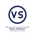 Versus button pixel perfect linear ui icon