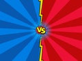 Versus comic book versus background, superhero action Royalty Free Stock Photo