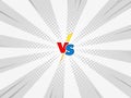 Versus comic book versus background, superhero action Royalty Free Stock Photo