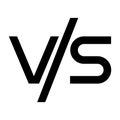 versus competition icon simple Royalty Free Stock Photo