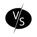 versus competition icon simple Royalty Free Stock Photo
