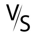 versus competition icon simple Royalty Free Stock Photo