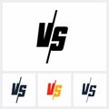 Versus icon, vs letter. simple flat vector illustration