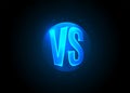 Versus icon. VS letters is into round circle