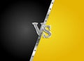 Versus letters figh background. Vector Illustration Royalty Free Stock Photo