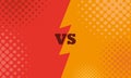 Versus letters fight backgrounds comics style design Royalty Free Stock Photo