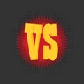 Versus letters or vs logo vector emblem Royalty Free Stock Photo