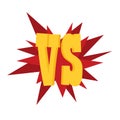Versus letters or vs logo vector emblem Royalty Free Stock Photo