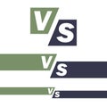 Versus Logo. VS Vector Letters Illustration. Competition Icon. Fight Symbol Royalty Free Stock Photo