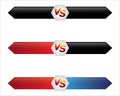 versus, opponent, opposition fighting frame bar vector background design
