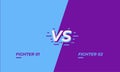 Versus screen design. Battle headline template. Fllat modern design. Vector illustration