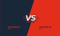 Versus screen design. Battle headline template. Fllat modern design. Vector illustration Royalty Free Stock Photo