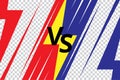 Versus on transparent background. VS sport competition poster for game, fight and battle. Concept with blue and red side. Flat Royalty Free Stock Photo