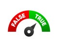 Versus VS battle. Speed risk scale of facts and myths. Concept of thorough fact checking or easy compare evidence Royalty Free Stock Photo