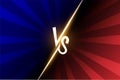 Versus VS letters fight Vector illustration Royalty Free Stock Photo