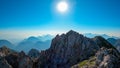 Vertatscha - Scenic view of majestic mountain summit of Vertatscha (Vrtaca) in untamed Karawanks