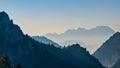 Vertatscha - Scenic view of mountain peak Grintovec in majestic Kamnik-Savinja Alps, Slovenia Royalty Free Stock Photo