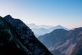 Vertatscha - Scenic view of mountain peak Grintovec in majestic Kamnik-Savinja Alps, Slovenia Royalty Free Stock Photo